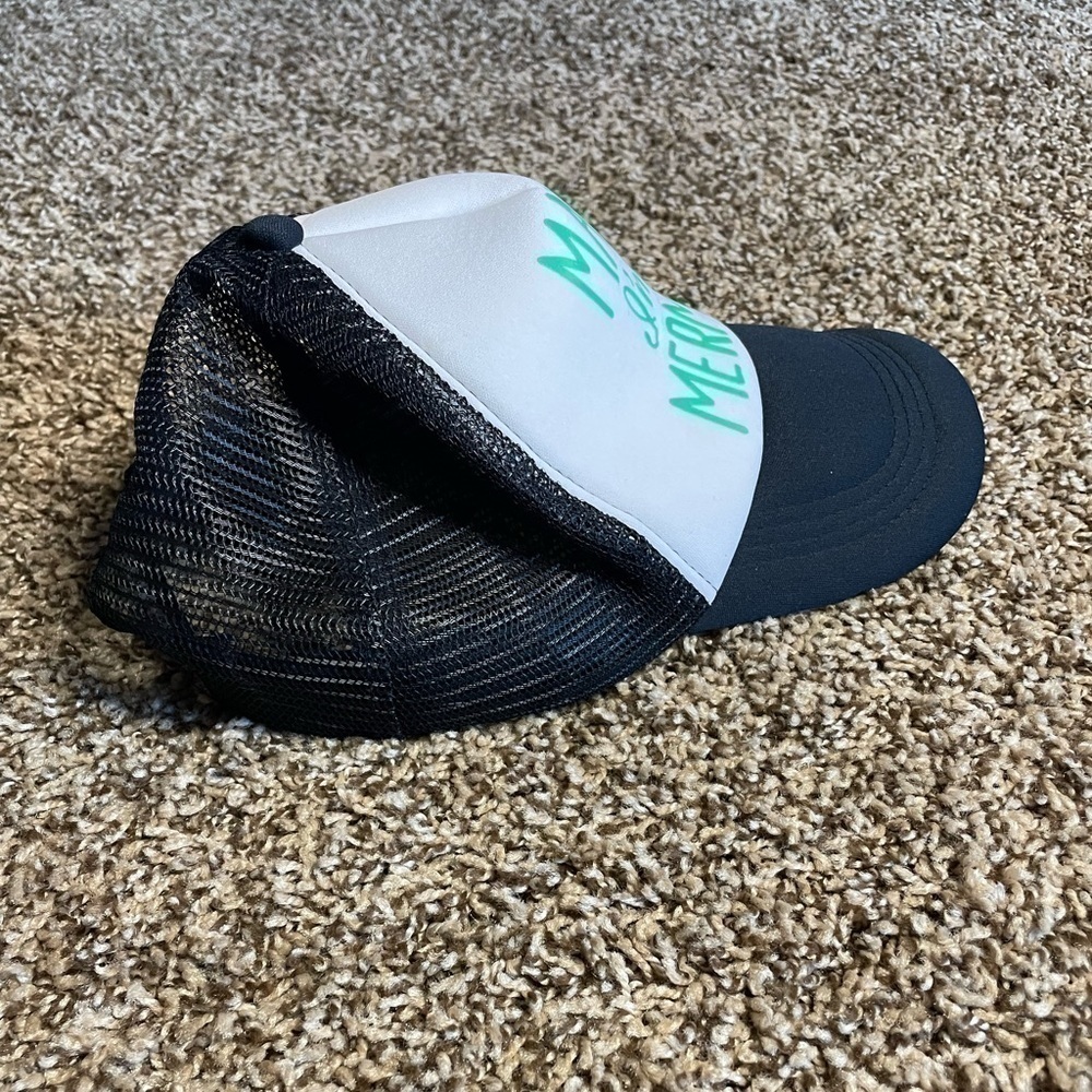 Rue21 OS “Maybe I’m a mermaid” Navy Blue SnapBack baseball hat - Picture 5 of 6